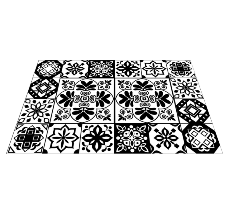 Tappeto vinile piastrelle disegno geometrico spagnolo - TenStickers
