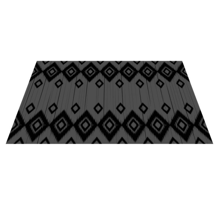 Tappeto pvc cucina disegno del diamante nero - TenStickers