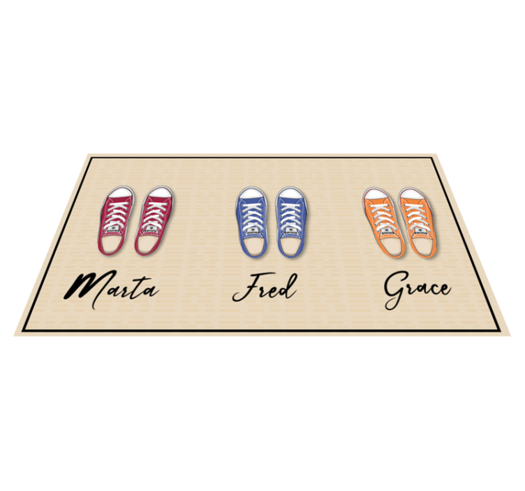 Zerbino pvc collezione di sneakers personalizzate - TenStickers