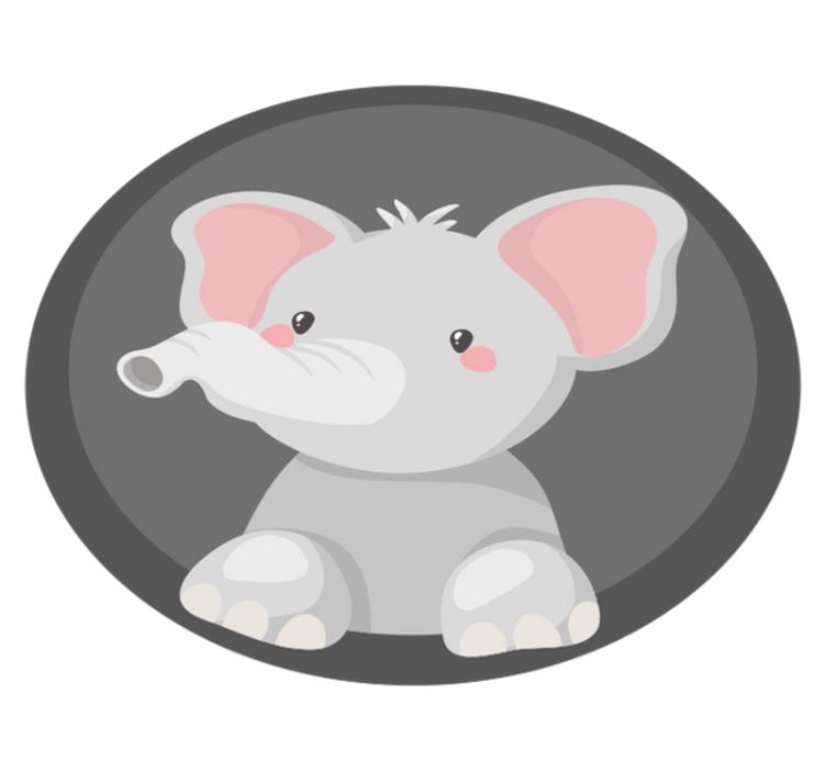 Tappeto vinile per bambini tronco di elefante - TenStickers