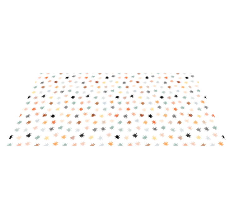 Tappetto vinile stelle motivo stelle colorate - TenStickers