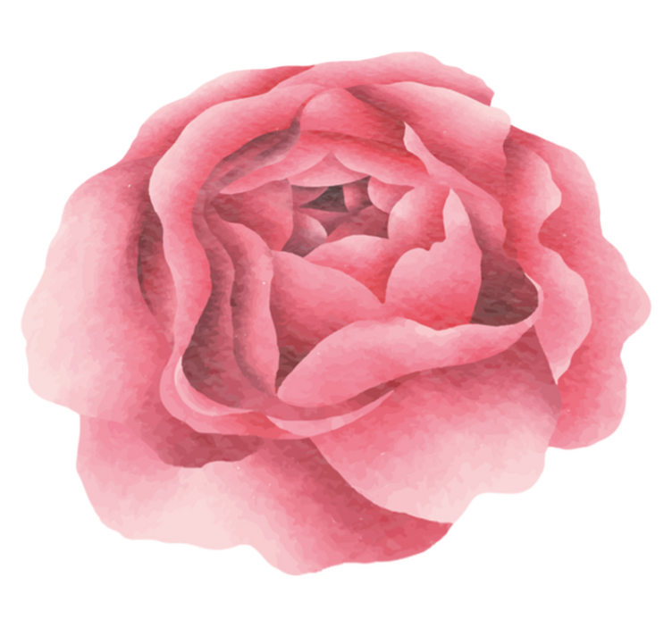 Tappeto vinile fiori fiore rosa cipria - TenStickers