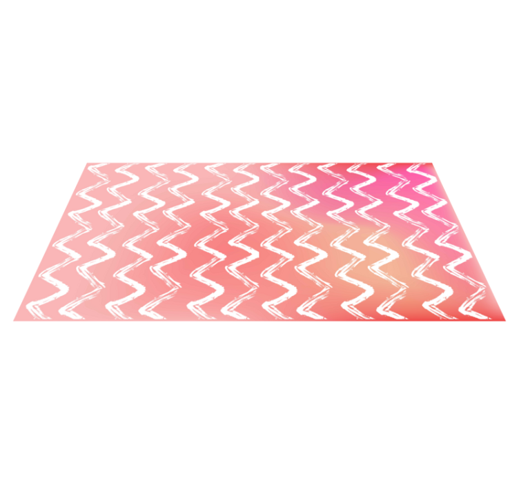 Tappeto vinile geometrico disposizione a zigzag - TenStickers