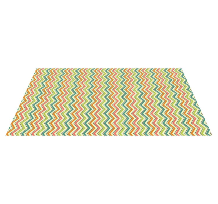 Tappeto vinile geometrico motivo zigzag chevron - TenStickers