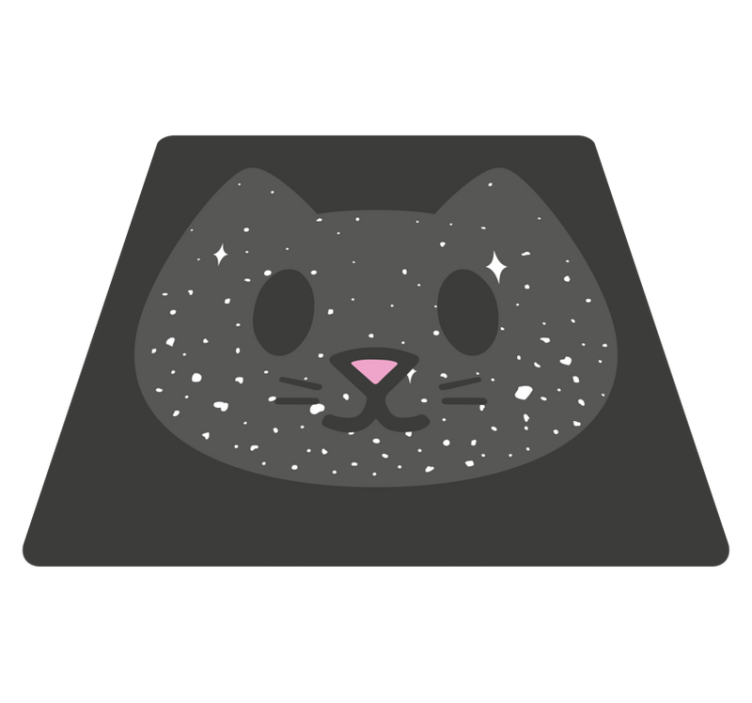 Tappeto vinile bebé faccia di gatto carina - TenStickers