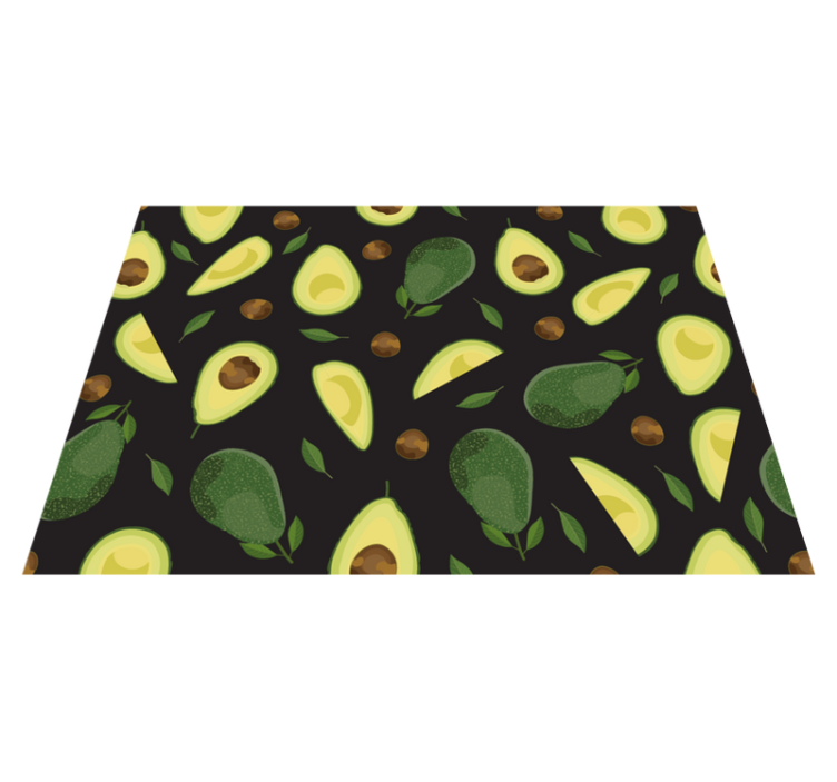 Tappeto pvc cucina motivo avocado - TenStickers