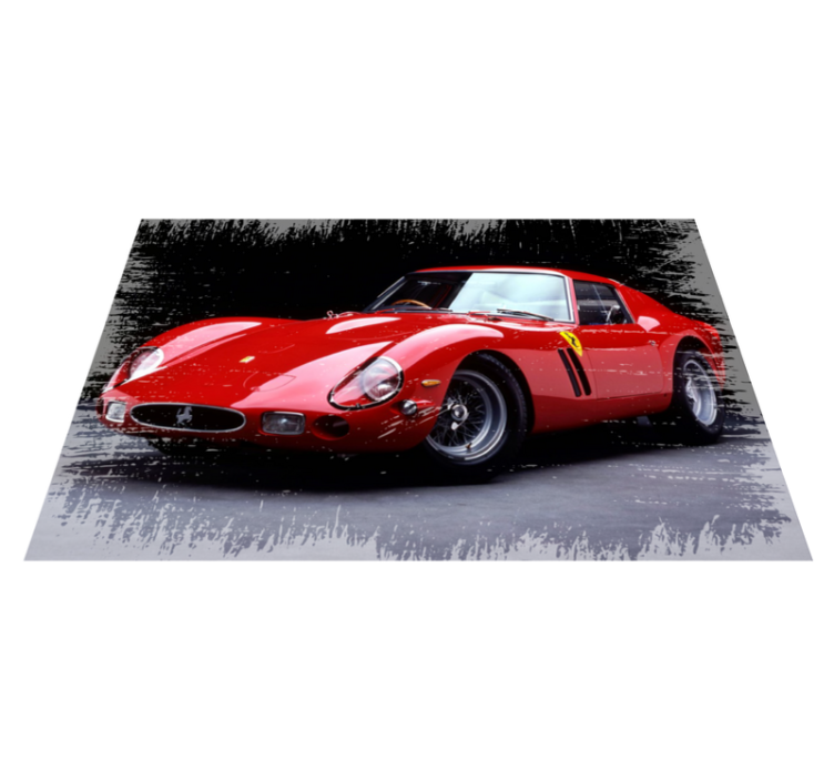 Tappeto in vinile retro/vintage Ferrari 250 gto - TenStickers