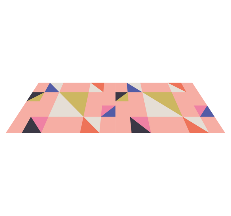 Tappeto vinile geometrico triangoli moderni - TenStickers