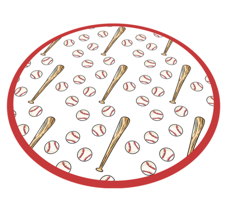 Tappeto vinile giochi divertimento di baseball - TenStickers