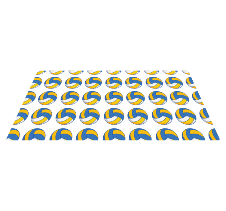 Tappeto vinile per ragazzi palloni da pallavolo - TenStickers