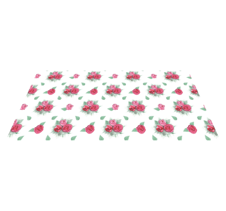Tappeto vinile fiori set di rose - TenStickers