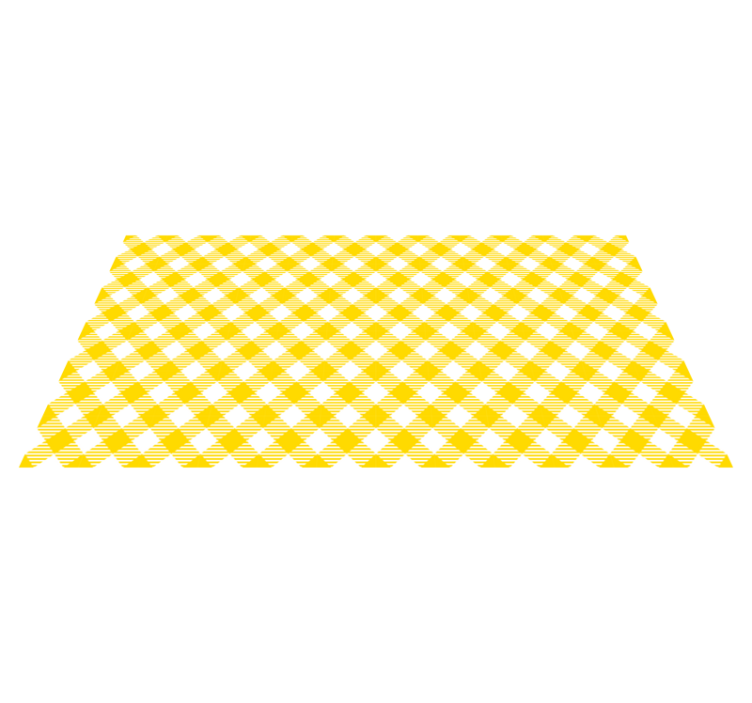 Tappeto vinile strisce motivo a diamante giallo - TenStickers