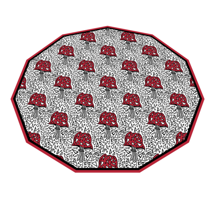 Tappeto vinile natura motivo artistico del fungo - TenStickers