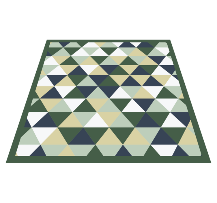 Tappeto vinile geometrico forme triangolari - TenStickers