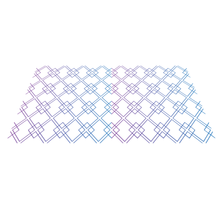 Tappeto vinile geometrico diamanti e linee - TenStickers