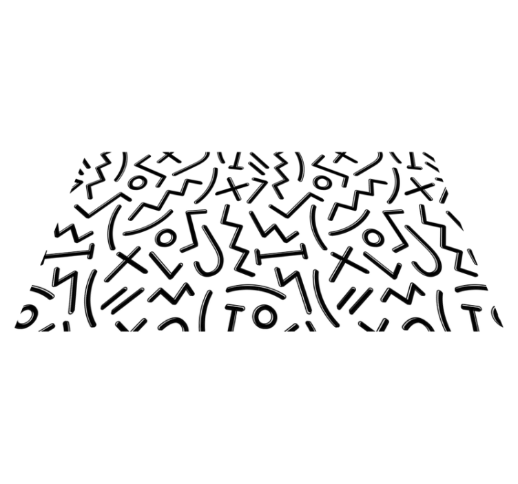 Tappeto vinile per bambini linee astratte dinamiche - TenStickers