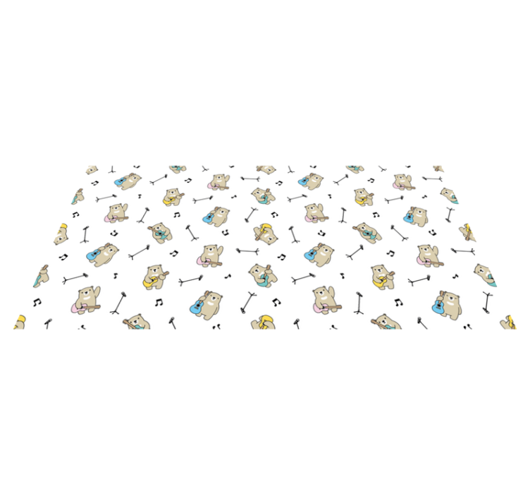 Tappeto vinile bebé tema degli orsi musicali - TenStickers