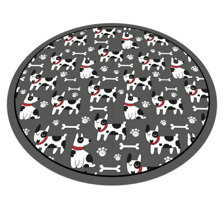 Tappeto vinile per bambini modelli di cani giocosi - TenStickers