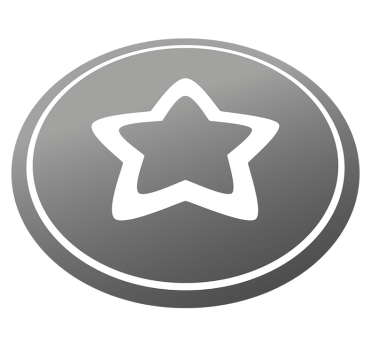 Tappetto vinile stelle motivo grigio elegante - TenStickers