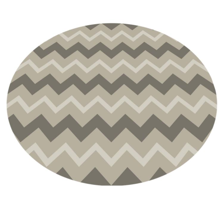 Tappeto vinile bagno motivo circolare beige - TenStickers