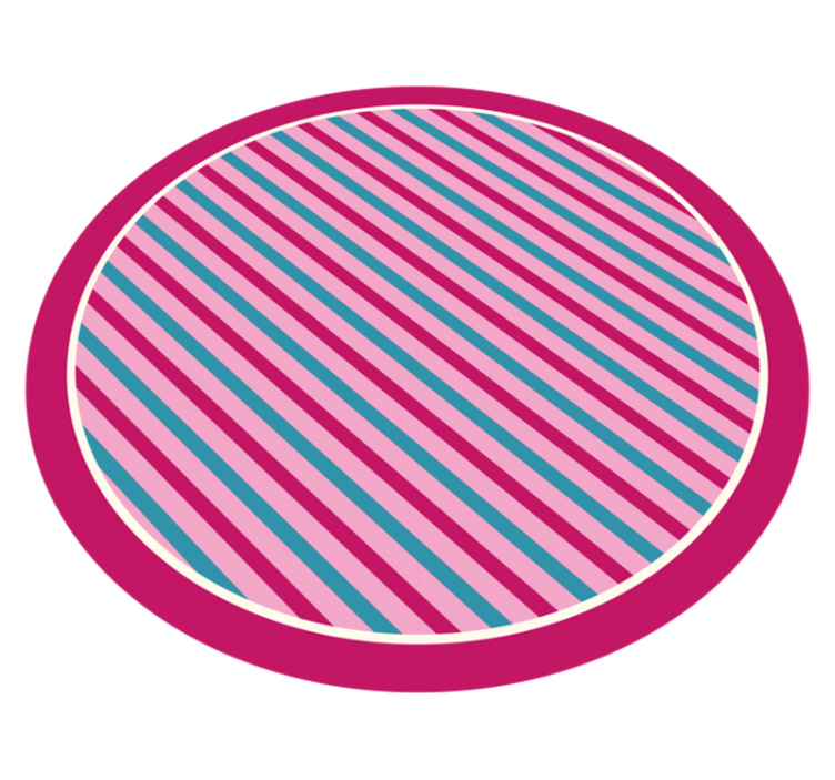 Tappeto vinile strisce rosa e blu verticali - TenStickers
