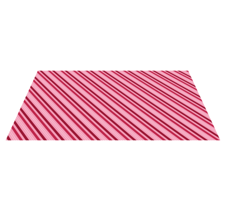 Tappeto vinile strisce motivo a righe rosa - TenStickers