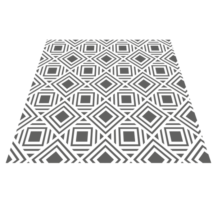 Tappeto vinile geometrico motivo a rombi elegante - TenStickers