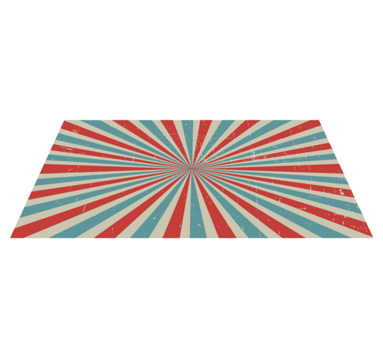 Tappeto vinile geometrico raggiante esplosione di stelle - TenStickers