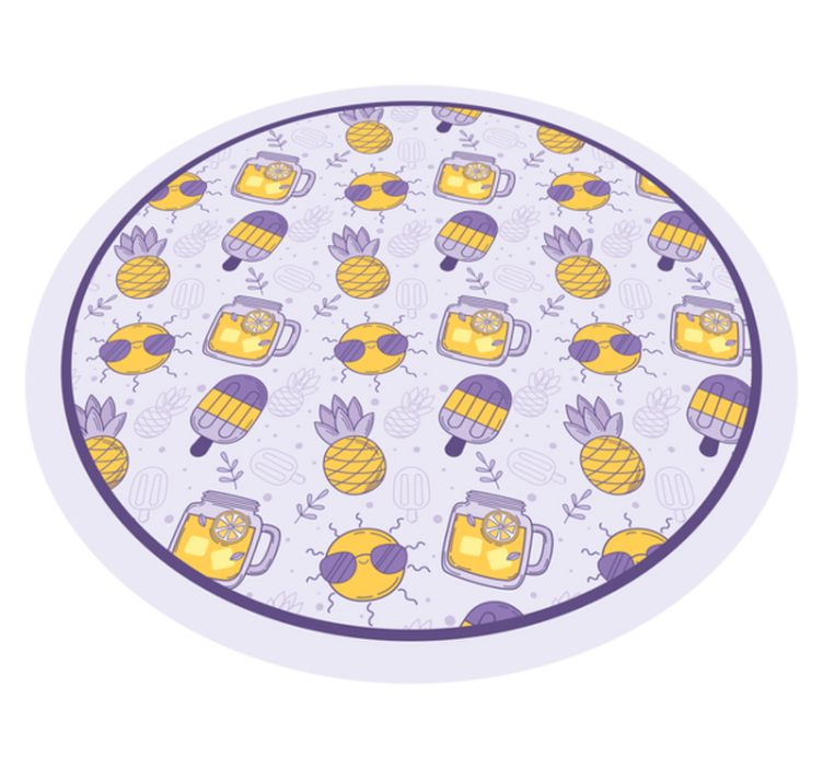 Tappeto vinile per bambini divertimento estivo tropicale - TenStickers