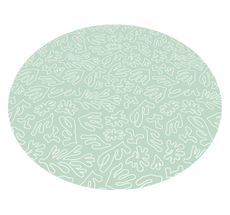 Tappeto vinile natura motivi fogliosi - TenStickers