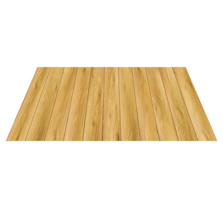 Zerbino pvc assi di legno naturale - TenStickers