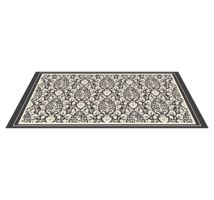 Tappeto vinile vintage elegante caratteristica botanica - TenStickers
