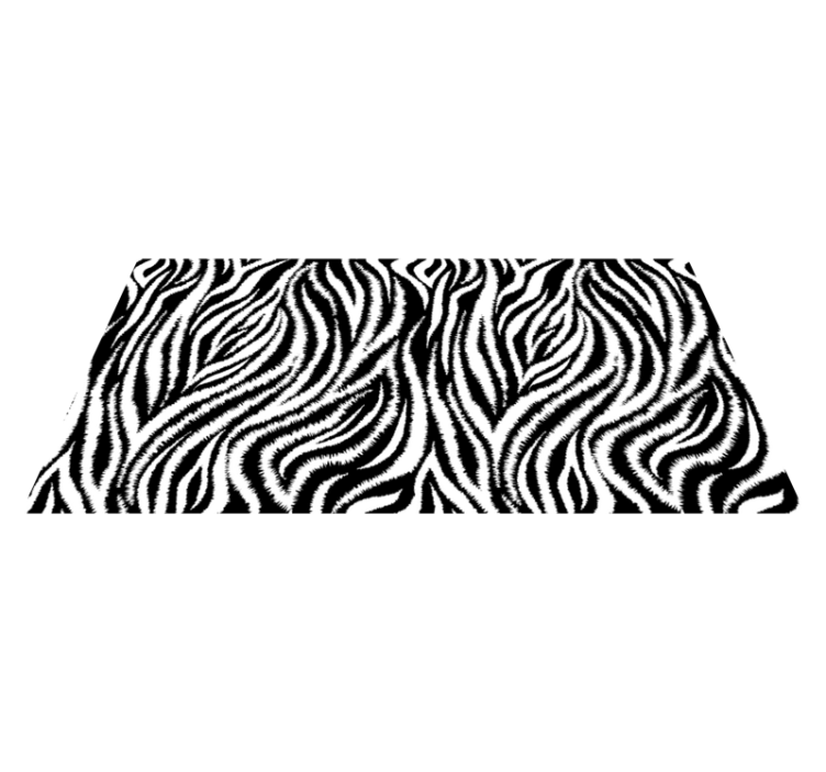 Tappeto vinile stampa animale strisce zebra - TenStickers