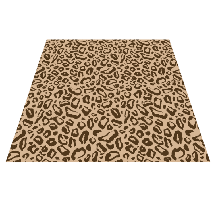 Tappeto vinile stampa animale maculato marrone - TenStickers