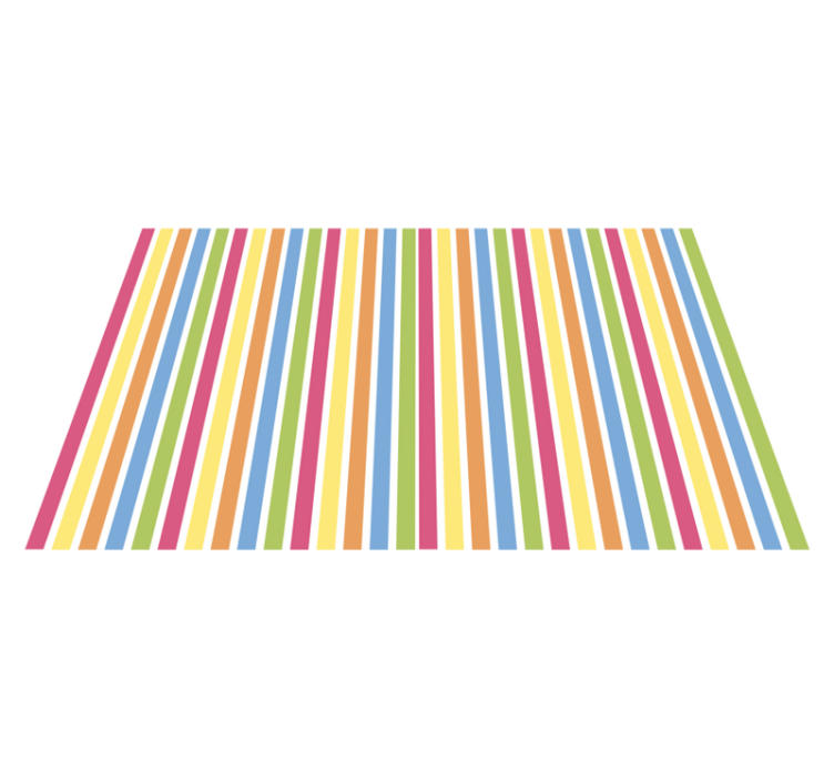 Tappeto vinile strisce linee verticali colorate - TenStickers