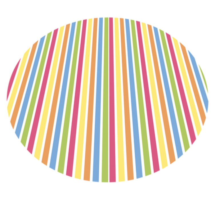 Tappeto vinile strisce stile a righe vivace - TenStickers