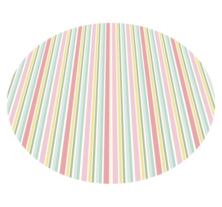 Tappeto vinile strisce disposizione striata vibrante - TenStickers