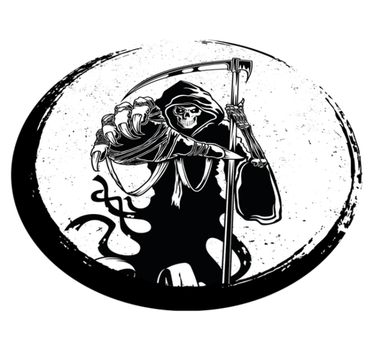 Tappeto vinile Halloween motivo del mietitore - TenStickers