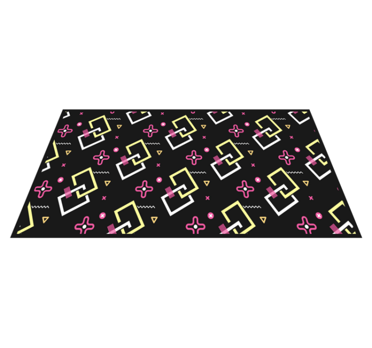 Tappeto vinile geometrico gioco di pattern moderno - TenStickers