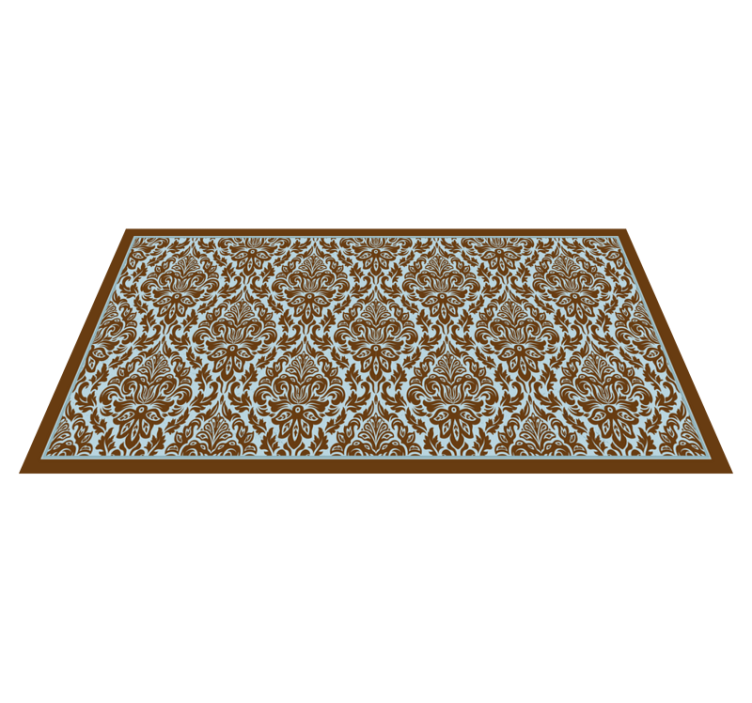 Tappeto vinile vintage elegante composizione floreale - TenStickers