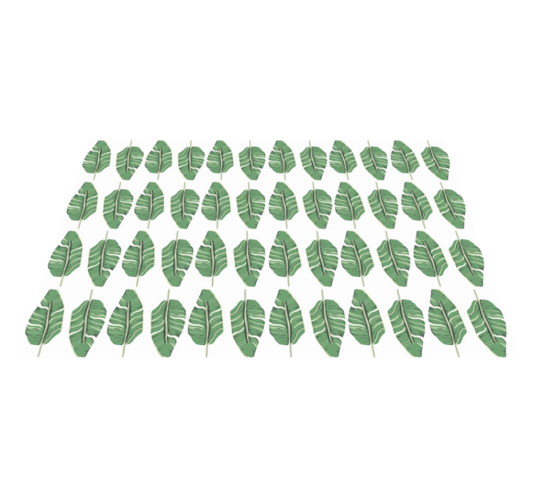 Tappeto vinile natura motivo a foglia opulenta - TenStickers
