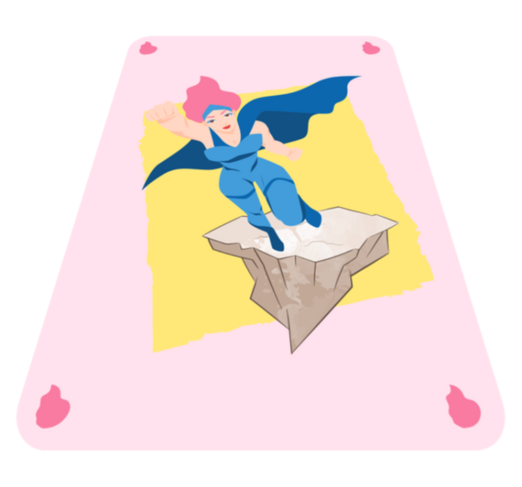 Tappeto vinile per bambini immagini avventura supereroi - TenStickers