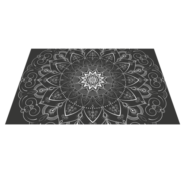 Tappeto vinile Mandala simmetria del modello mandala - TenStickers