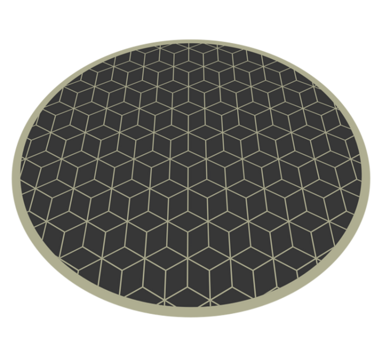 Tappeto in vinile forme geometriche accento circolare - TenStickers