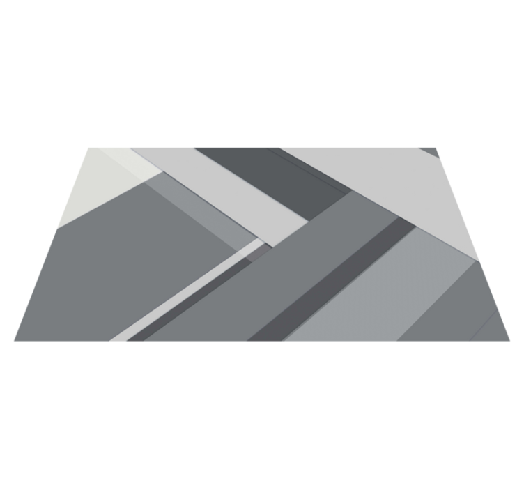 Passatoia in vinile ufficio geometrico grigio - TenStickers