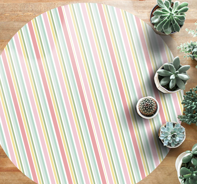 Tappeto vinile strisce disposizione striata vibrante - TenStickers