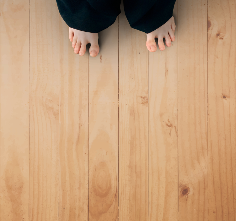 Tappeto vinile effetto legno superficie chiara - TenStickers