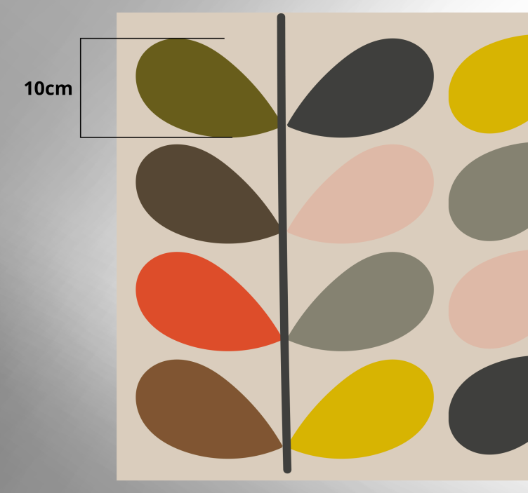 Tappeto vinile geometrico modelli di sfere colorate - TenStickers