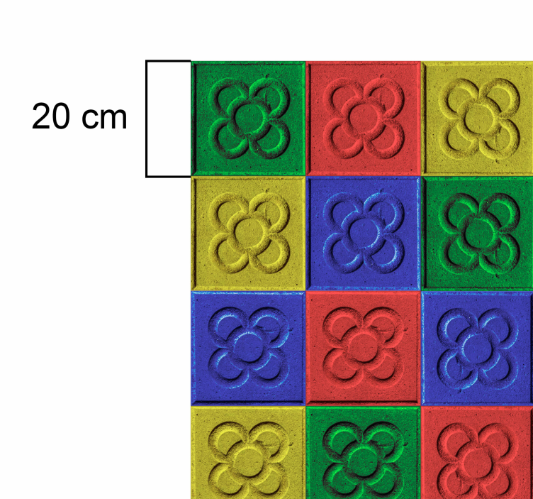 Tappeto in pvc per salone piastrelle panot pop art - TenStickers