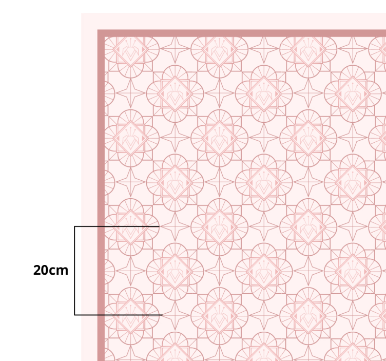 Tappeto vinile bebé geometria floreale - TenStickers